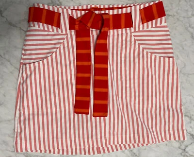 Pantalones Cortos Nike Golf Dri Fit Convert 3 en 1-Falda-Falda-Pantalones Cortos Naranja Rosa y Blanco Talla 4 Foto 1 de 4