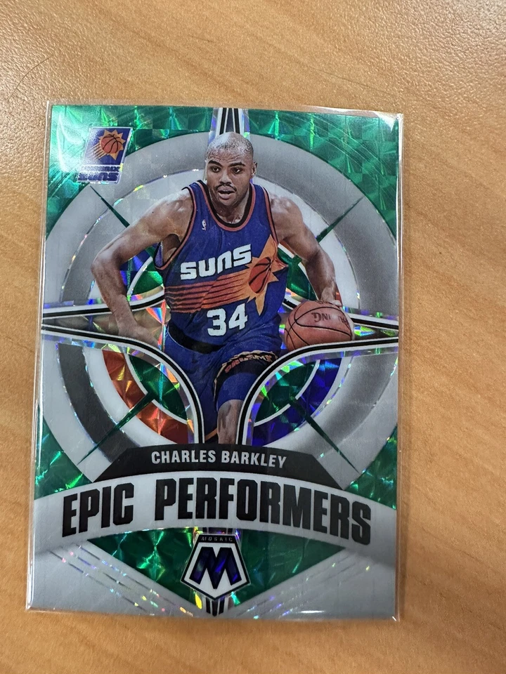 2021-22 Panini Mosaic Charles Barkley Epic Performers Green Prizm #13 Suns - Image 1 of 2