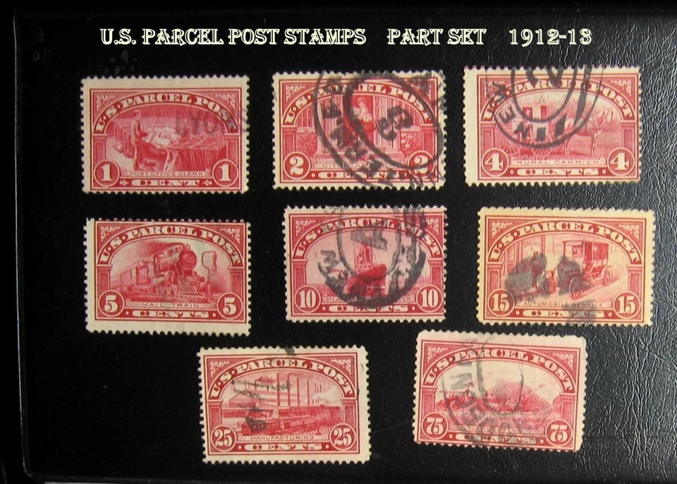 10 Great Used Parcel Post Stamps - Nearly Full Set - All Different  Free Postage - Image 1 of 1