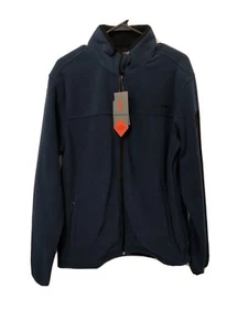 Free Country Mens Size Small Microtech Fleece Full Zip Sweater Jacket, Cold Blue - Picture 1 of 11