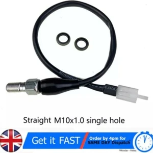 STRAIGHT M10 x 1.00mm Brake Pressure Switch Light Banjo Bolt for Motorcycles - Picture 1 of 3