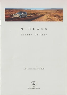 Price List UK Mercedes M-Class (W163) 11-99 - Imagen 1 de 2