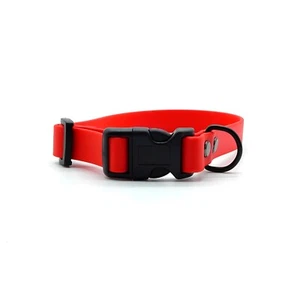 Cuello ajustable estándar rojo BioThane® - impermeable y a prueba de hedor - Imagen 1 de 2