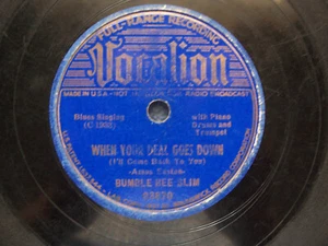 Bumble Bee Slim...When Your Deal Goes Down...Blues 78 rpm 1937 - Picture 1 of 4