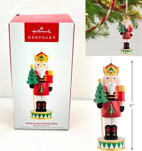 New Hallmark Special Edition Porcelain Christmas Ornament 2023 Noble Nutcracker - Picture 1 of 14