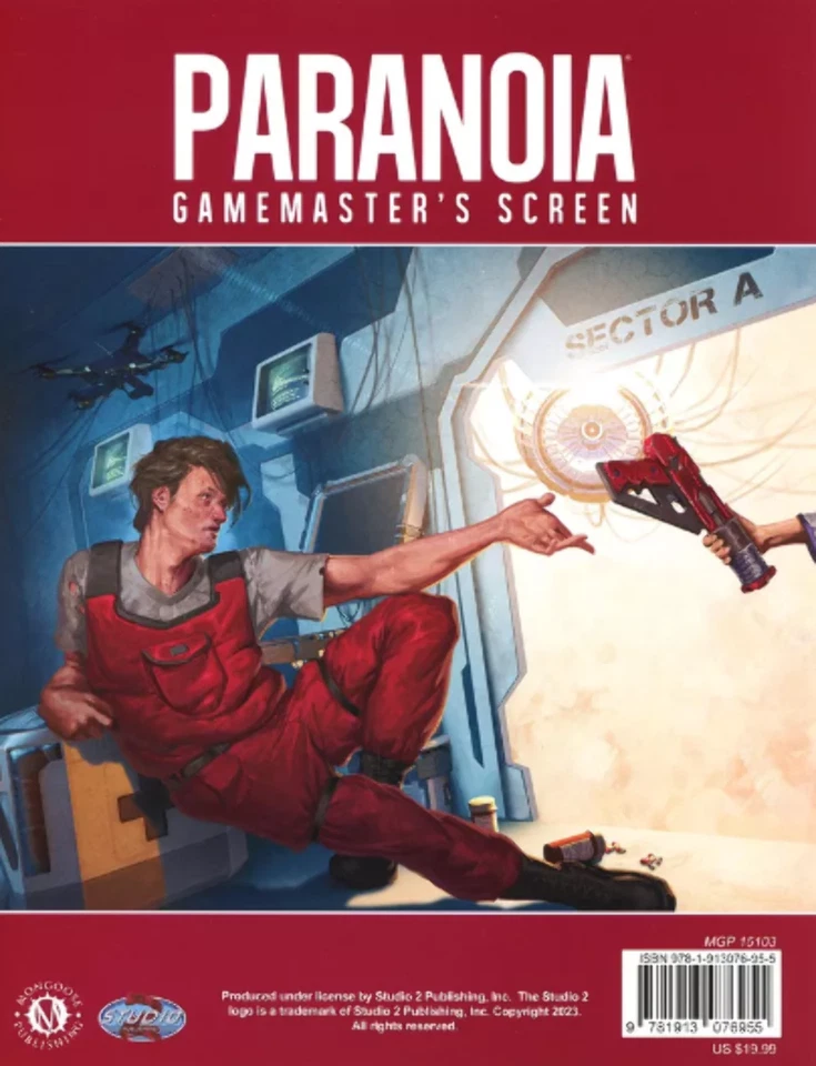 Paranoia Gamemaster's Screen - Image 1 of 1