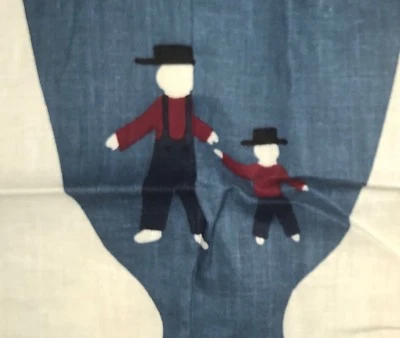 Amish Doll Panel QUILT, SEW,  FABRIC - Joseph & Issac - Image 1 of 2