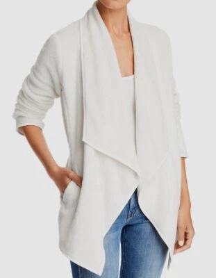 $108 Bagatelle Mujer Blanco Polar Abierto Manga 3/4 Abrigo Chaqueta Talla S Foto 1 de 2