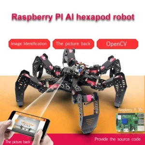 18DOF Hexapod Robot Spider Robot 2DOF PTZ w/ Main Board for Raspberry Pi 4B tp1 - Picture 1 of 6