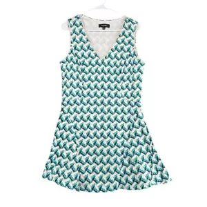 Abito donna Nine West 14 multicolore all'uncinetto boho fit e svasato foderato zip festa - Foto 1 di 14