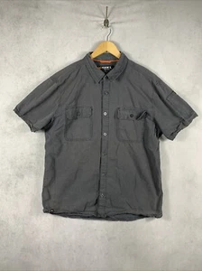 Hawk Work-Gear Button-Up Gray Men's Size Medium - Picture 1 of 7