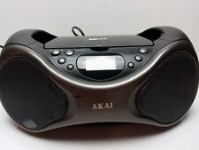 Akai CE2300 CD Boombox FM  Radio Silver Black Color TESTED Some Wear See Photos