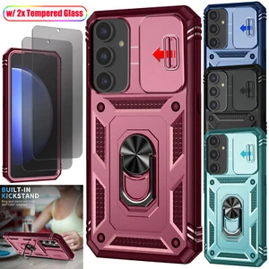For Samsung Galaxy S23 FE Ring Stand Case Phone Cover Privacy Screen Protector - Picture 1 of 53