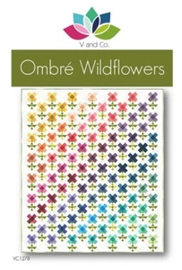 OMBRE WILDFLOWERS Steppmuster von V und Co. Oberfläche bei 79" x 90,5" - Bild 1 von 2