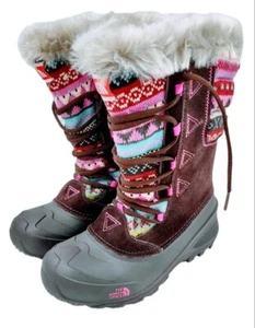 The North Face Girls Snow Boots Shoes Heat Seeker size 5 - Picture 1 of 9