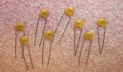 CANTIDAD (1000) 150pf 16V 10% CONDENSADORES DE DISCO CERÁMICO RADIAL H7N7501C151K PACE Foto 1 de 2