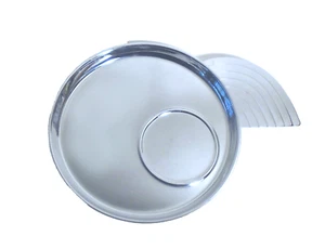 2 PIATTI tazza ART DECO anni 20 cromati CHASE Lurelle Guild WING CANAPE 6 1/8" 3 set - Foto 1 di 5