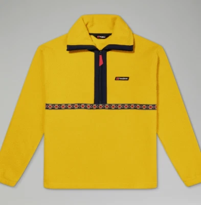 Berghaus Mens Rhynie Aztec Fleece HZ - Yellow/ Dark Blue, RRP £100, New. n21 - Image 1 of 4