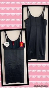 Spanx SmartGrip Open Bust Full Slip sehr schwarz Neu mit Etikett S, M, L 10178R - Bild 1 von 14