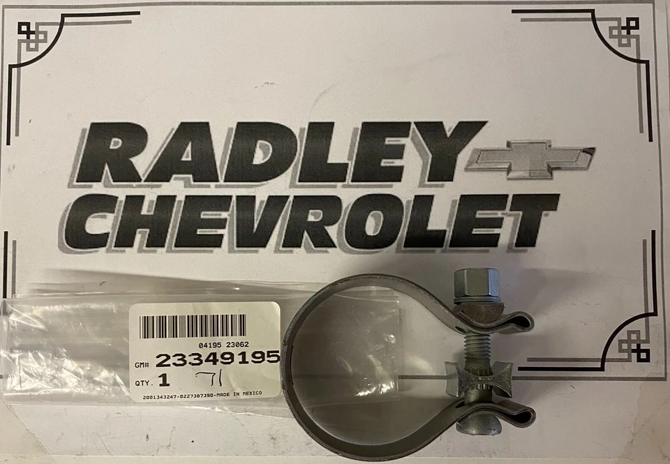NUEVO GM OEM 15-17 CHEVY EQUINOX 2.4L-L4 ESCAPE- ABRAZADERA DE TUBO CENTRAL GMC 2334195 Foto 1 de 1