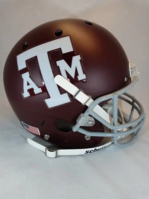  Casco de fútbol americano Schutt réplica tamaño completo Texas A&M Aggies SEC NCAA mejor clasificado  Foto 1 de 4