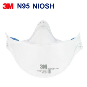 3M Aura 9205+ N95 NIOSH Gesichtsmaske Einweg Atemschutz 1 Stück (Datum:2025-11) - Bild 1 von 4