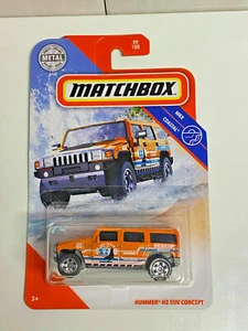 2020 Matchbox Hummer H2 SUV Concept #89 Orange NIP - Picture 1 of 4
