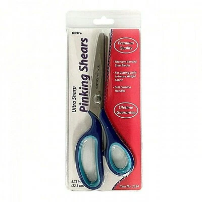 Allary Ultra Sharp Pinking Shears 2294 - Titanium Bonded Steel Blades 8.75" -NEW - Image 1 of 4