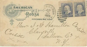 1888 Fitchburg, MA "American House" w/contents - Picture 1 of 3