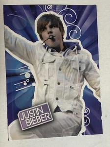 Pegatina de tarjetas coleccionables Justin Bieber Panini Justin en blanco - Imagen 1 de 2