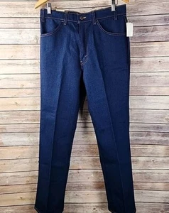 Vntg 80s Levi's 40547-2317 Men's 34 x 30 Dark Wash Blue Tab Skosh NWT Made USA - Picture 1 of 23