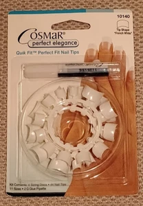 Lot of 3 COSMAR Quik Fit French White 132 Nail Tips Total - Picture 1 of 1