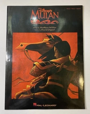 Disney Mulan Sheet Music Book Piano Vocal Guitar Songbook - Wilder & Zippel - Image 1 of 2