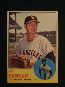 1963 Topps Baseball Card #454 Art Fowler (EX-MT/NM) - Picture 1 of 2