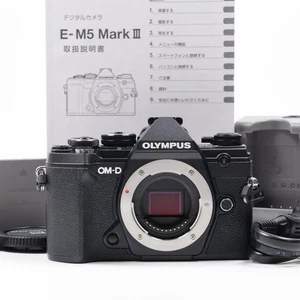 OLYMPUS OM-D E-M5 Mark III Black Body (Shutter Count:2701) [Top Mint] #5039V - Picture 1 of 12