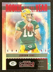 Contenders Jordan Love 2020 novato del año novato RC #RY-JLO Red Packers - Imagen 1 de 2