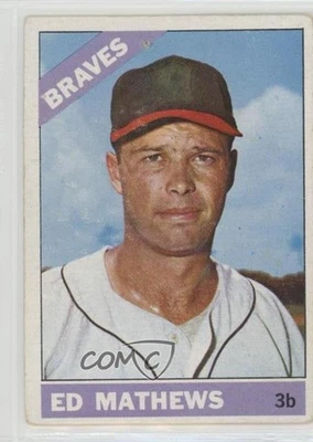 1966 Topps Eddie Mathews Ed Mathews #200 HOF - Image 1 of 2