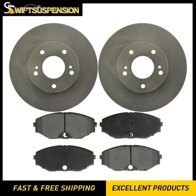 Kit de pastillas de freno delanteras y rotores de disco para 1993 1994 1995 1996 1997 Infiniti J30 Foto 1 de 4