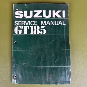 Vintage Genuine OEM SUZUKI GT185 Service Manual Shop Repair Book 1973-1977 - Picture 1 of 7