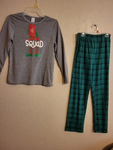 Jungen 2 Teile Pyjama Set Größe 10-11 Jahre Pat Pat Grau/Grün Neu mit Etikett - Bild 1 von 5