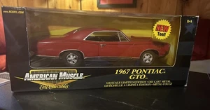 ERTL American Muscle 1967 Pontiac GTO Red W/black Interior NIB 1:18 - Picture 1 of 3