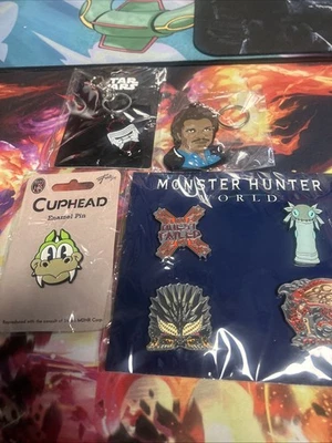 Cup head Enamel Pin | Monster Hunter Enamel Pin Set | Kylo & Lando Keychains - Image 1 of 2