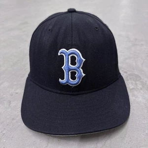 Boston Red Sox Fitted Hat Navy Baby Blue Wool Made in USA Rare Vintage New Era - Picture 1 of 7
