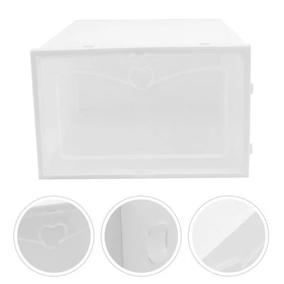  2 Pcs Scarpiera Scatola Contenitore Porta Scarpe Custodie Per Stoccaggio - Immagine 1 di 4