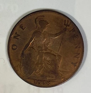 England- 1 Penny 1918 , nice! - Bild 1 von 2