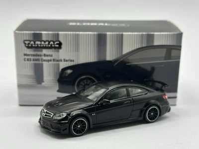 1/64 Tarmac Works Mercedes-Benz C63 AMG Coupe Black Series Matte Black T64G-009