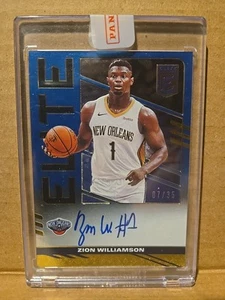 2021-22 Donruss Elite ZION WILLIAMSON ELITE SIGNATURES ON CARD AUTO 07/35 - Picture 1 of 2