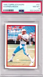 Pegatina RC 1995 Topps Warren Moon PSA 8!!! Engrasadores de losa nuevos Seahawks UW - Imagen 1 de 1