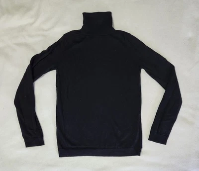 Suéter ZARA CUELLO ALTO NEGRO 100% Lana TALLA M Foto 1 de 3