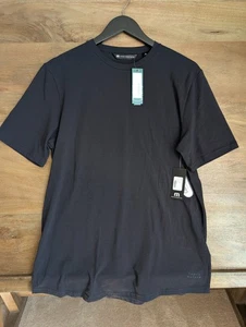 Travis Mathew T-Shirt Mens Medium Black Short Sleeve Cloud Crew Neck 1MAA147 NWT - Picture 1 of 4